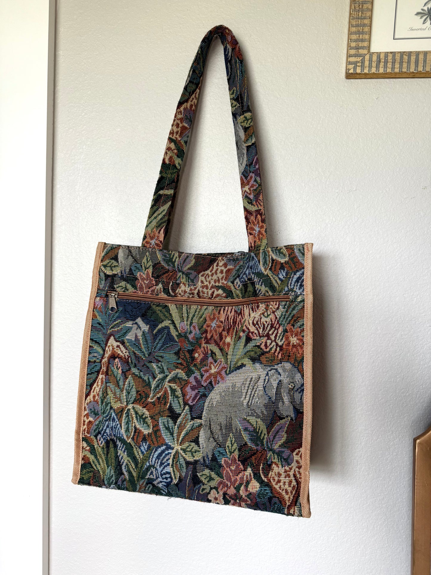 Jungle Tapestry Vintage Tote Bag