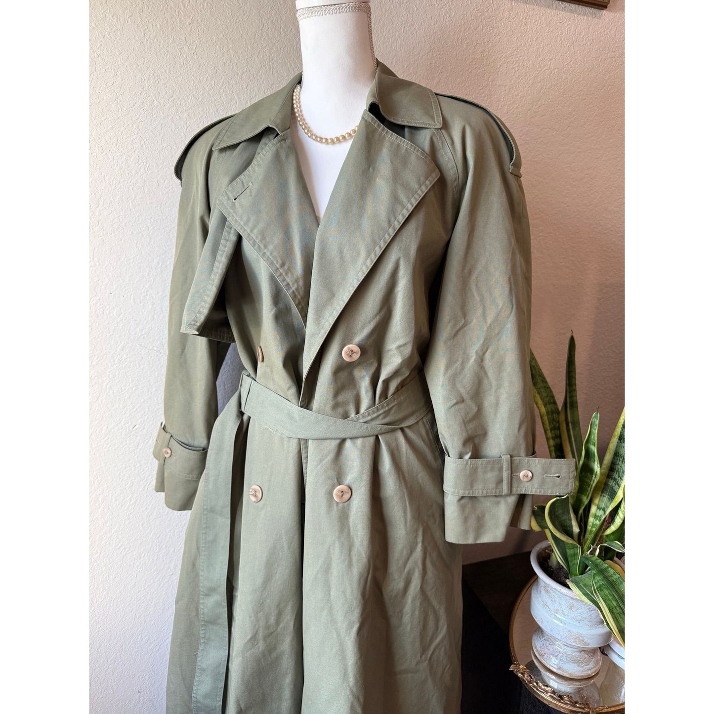 Olive London Fog Trench Coat