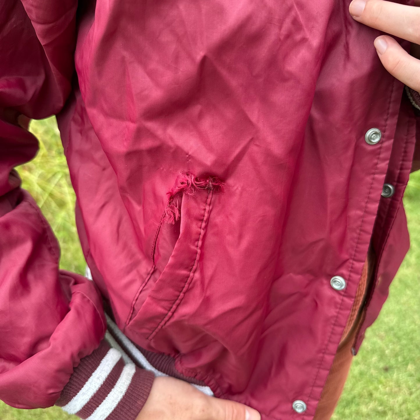 Maroon Track Jacket
