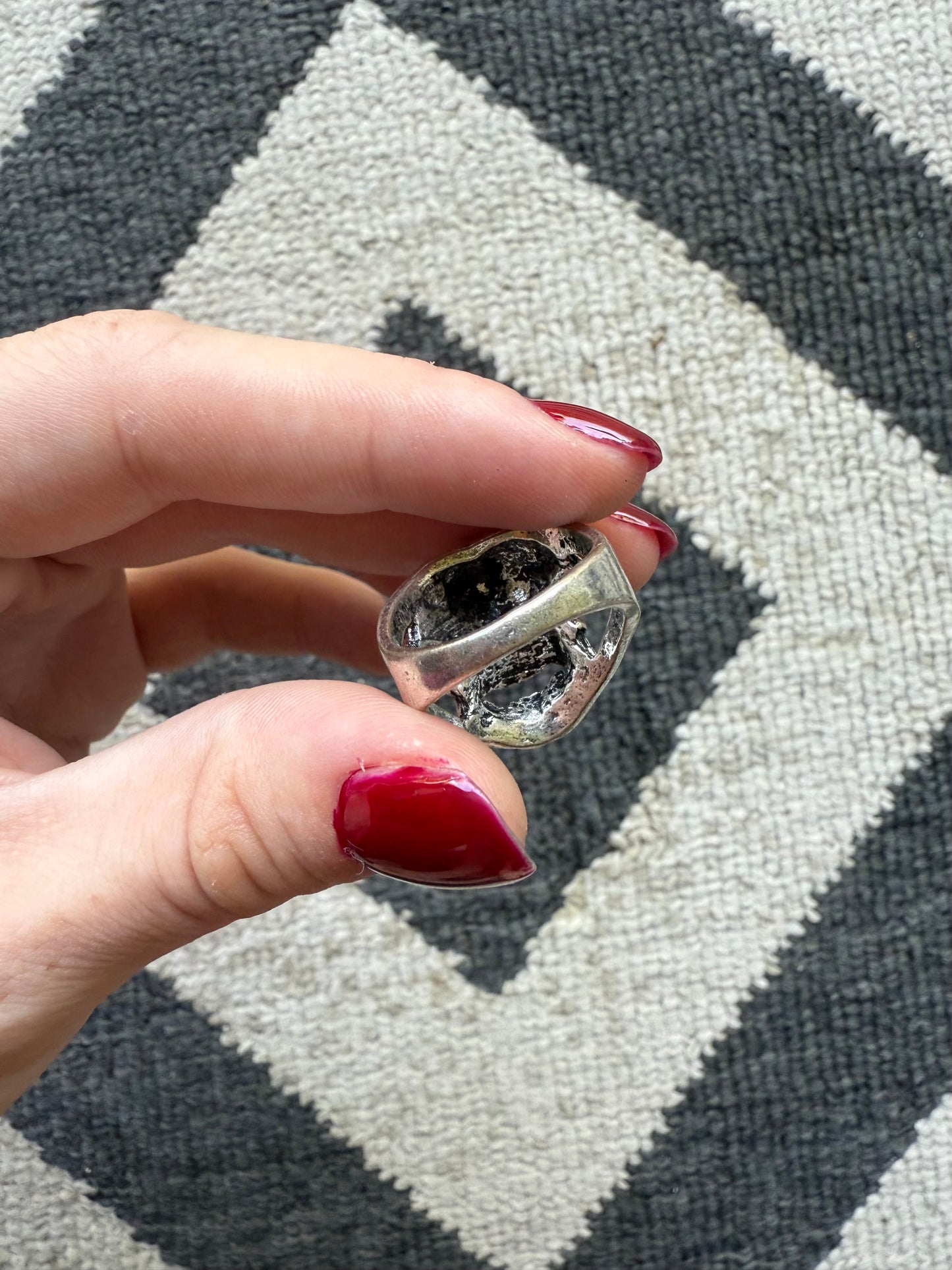 Bat & Skull Ring (9.5)