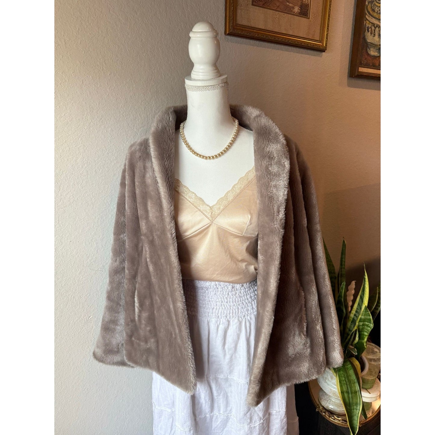 Borgana Vintage Faux Fur Jacket