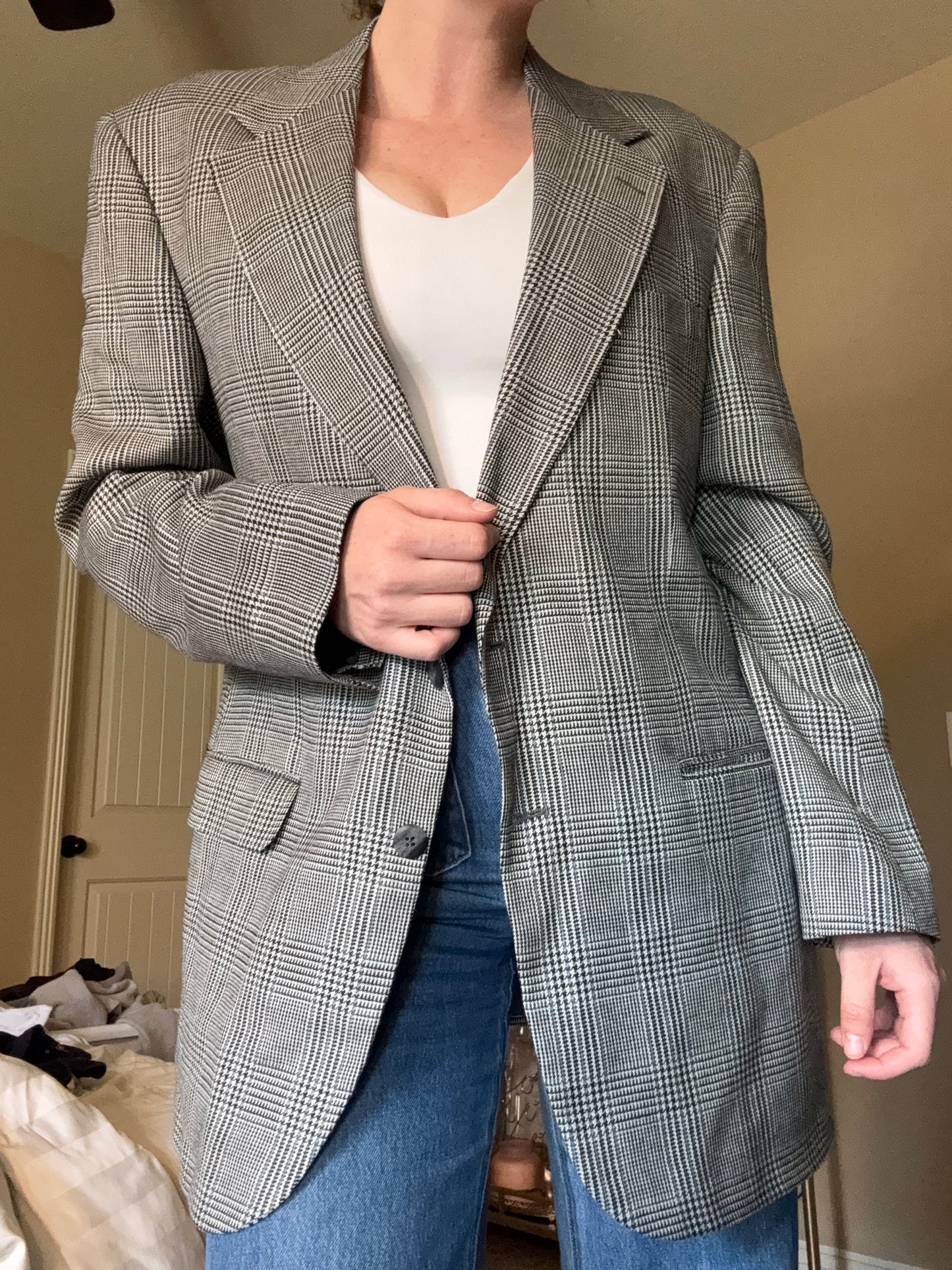 Plaid Blazer