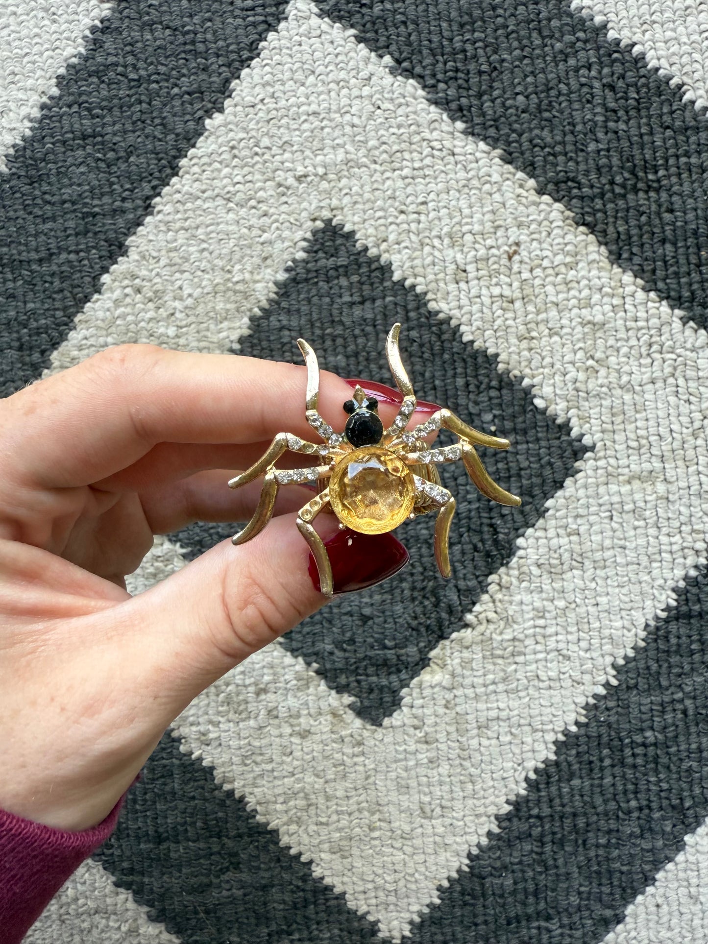 Gold Spider Ring (5-9)
