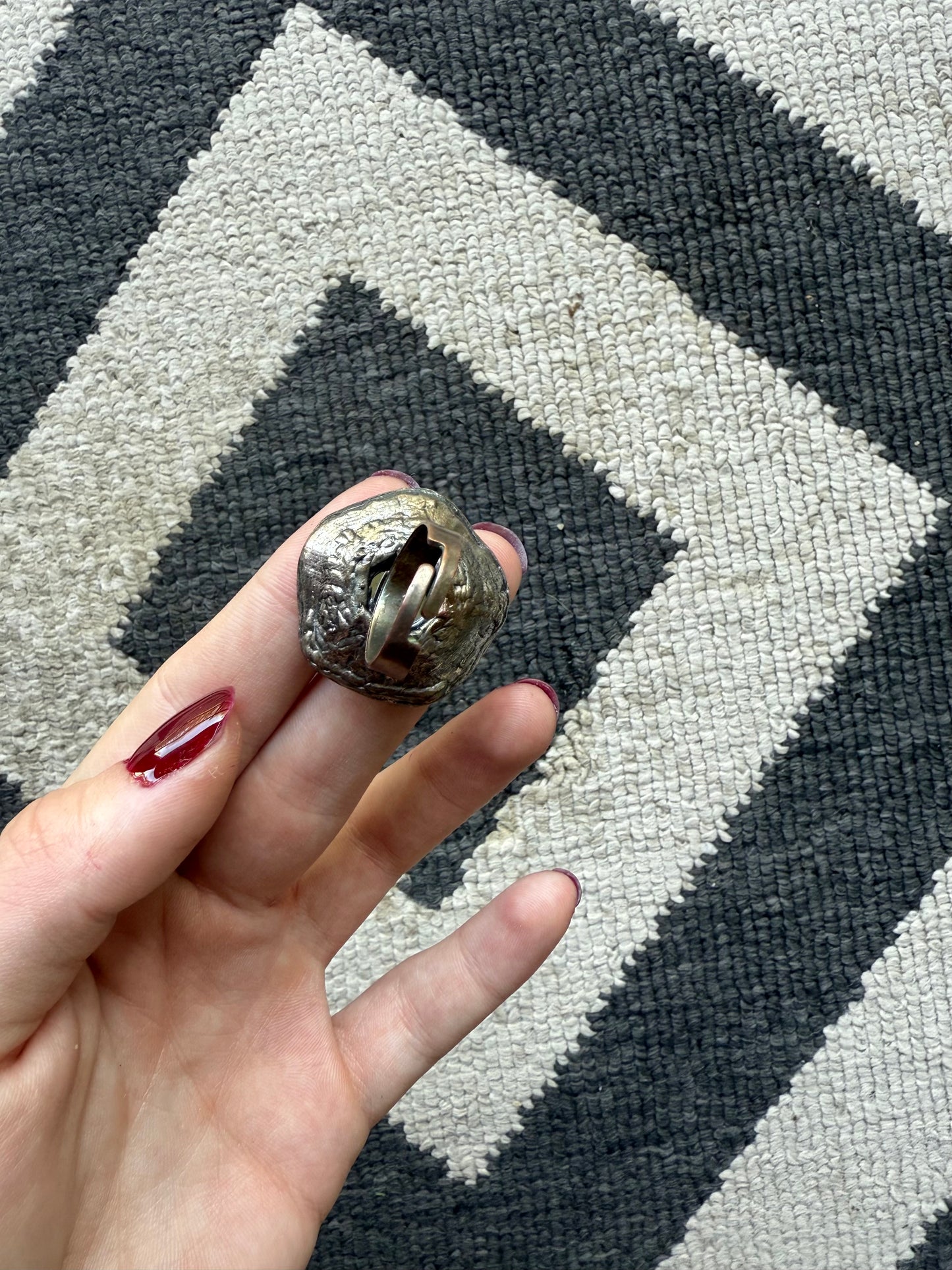 Dark Purple Flower Ring (7-8.5)