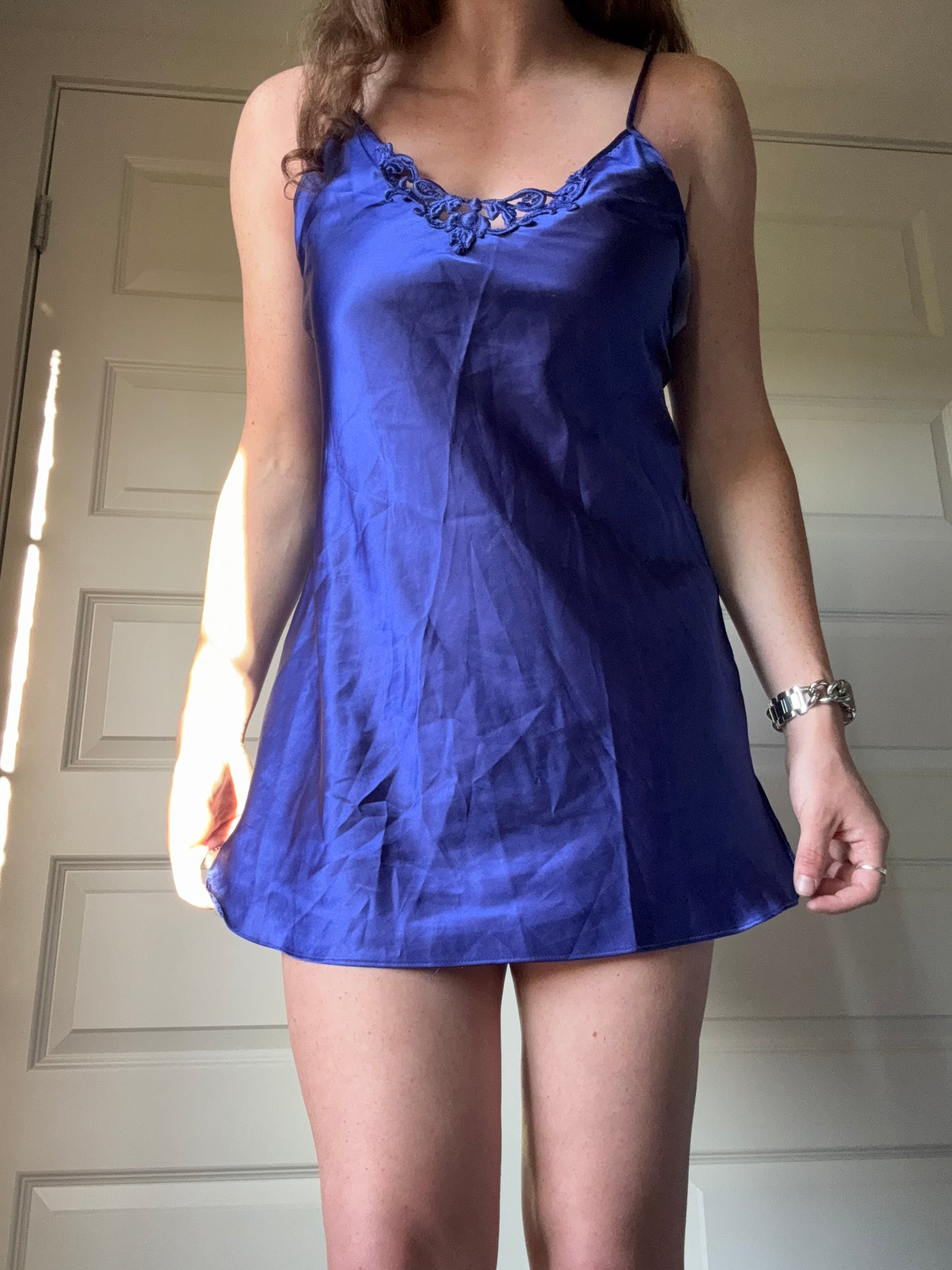 Blue Slip Dress