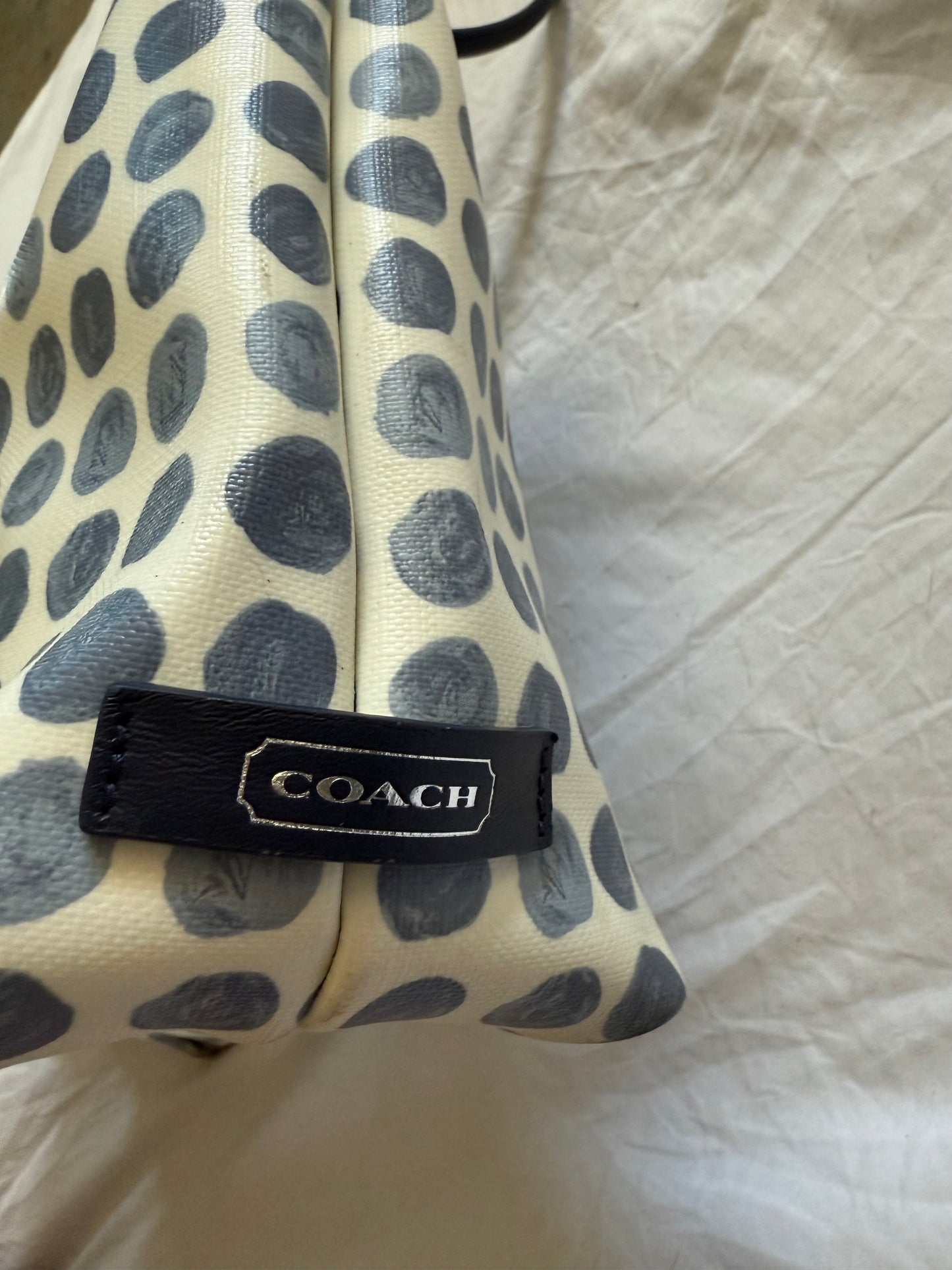Coach Navy Dot Tote