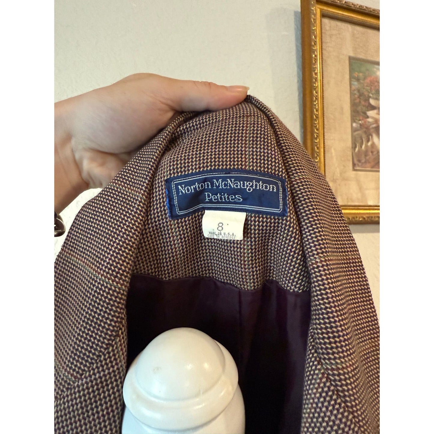 Vintage Plaid Blazer