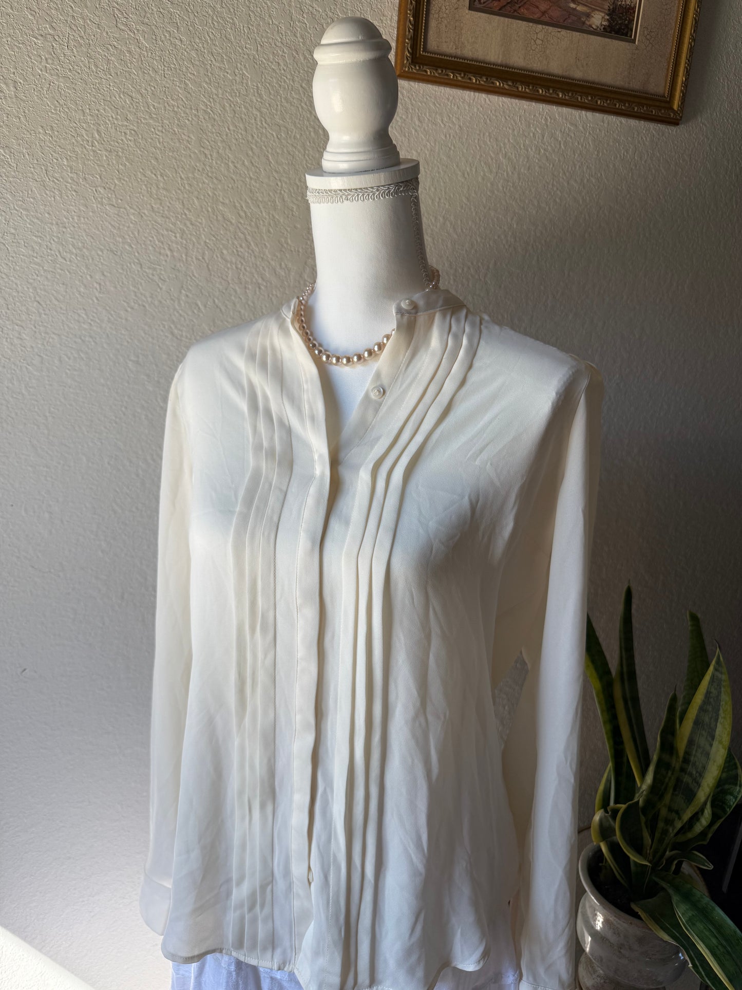 XL - Cream Button Up