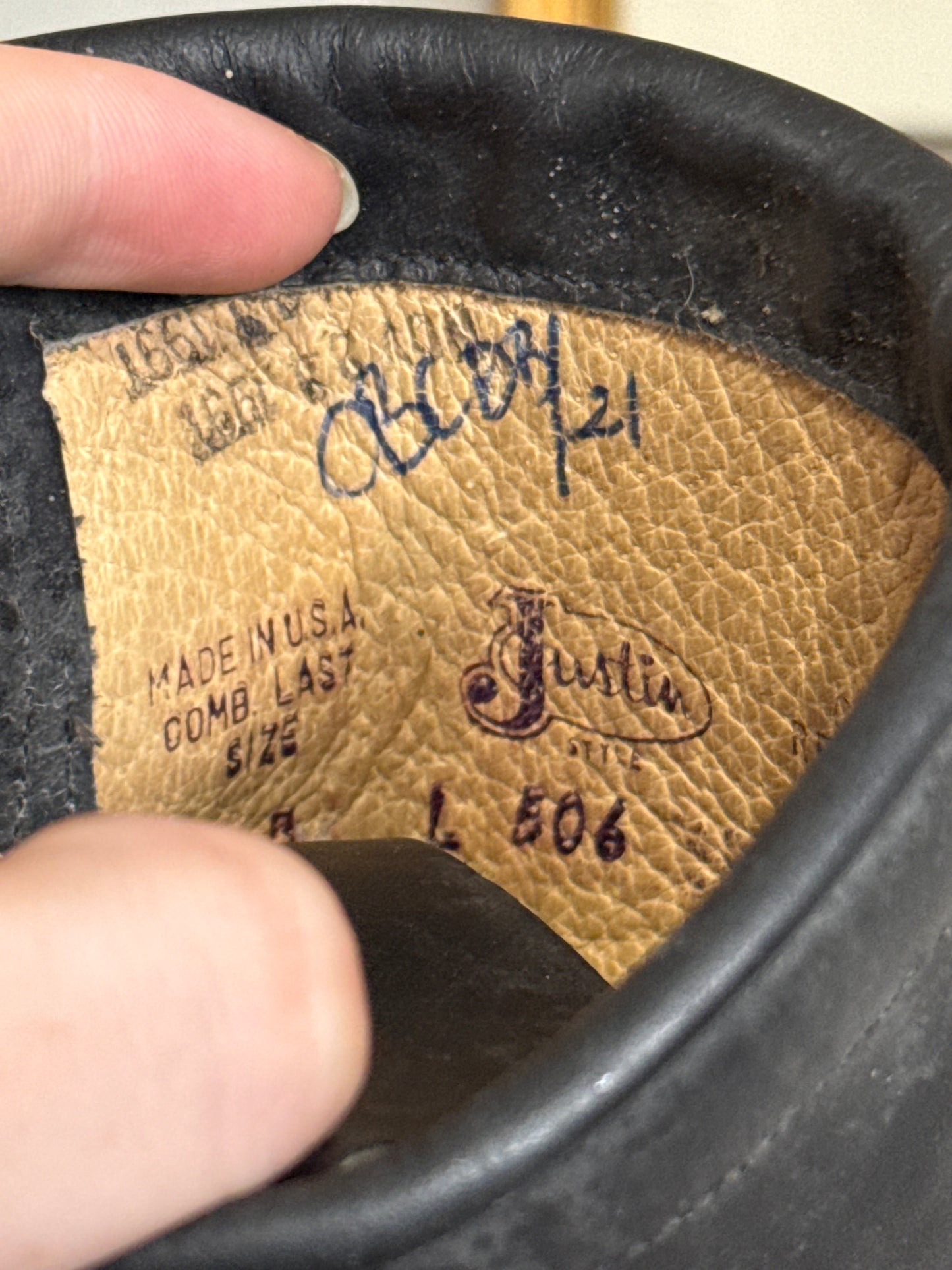 Justin Black Roper Boots