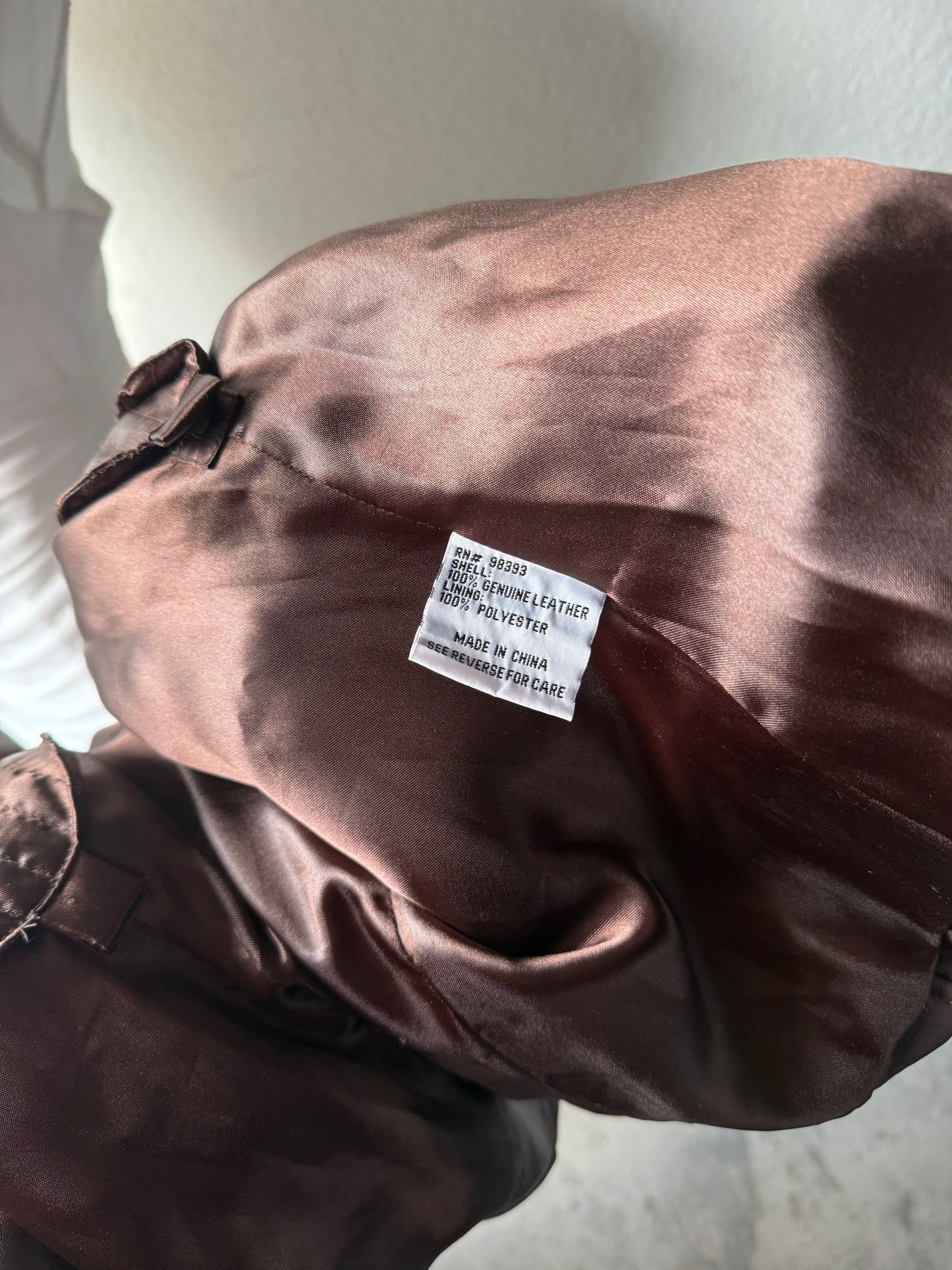 Brown Pamela McCoy Leather Jacket