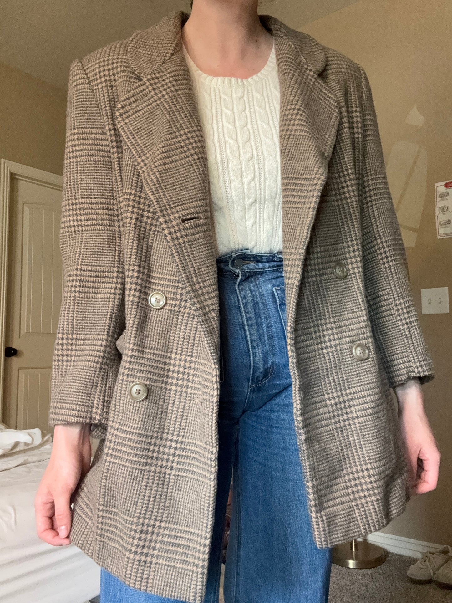 Vintage Houndstooth Blazer