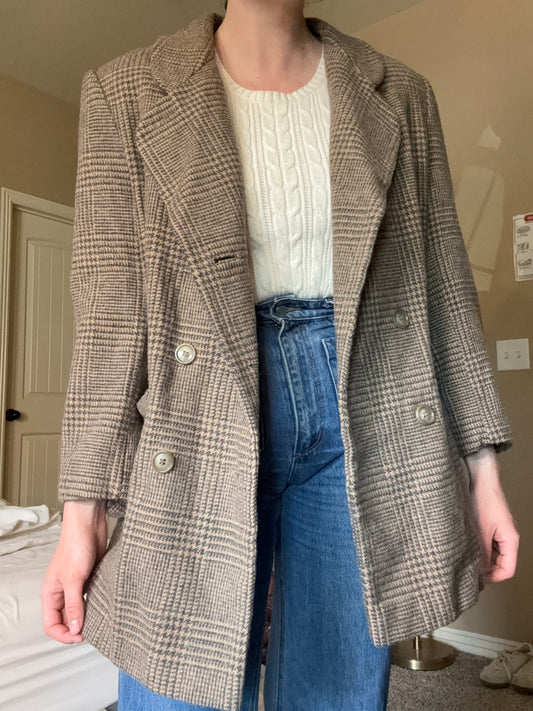 Vintage Houndstooth Blazer