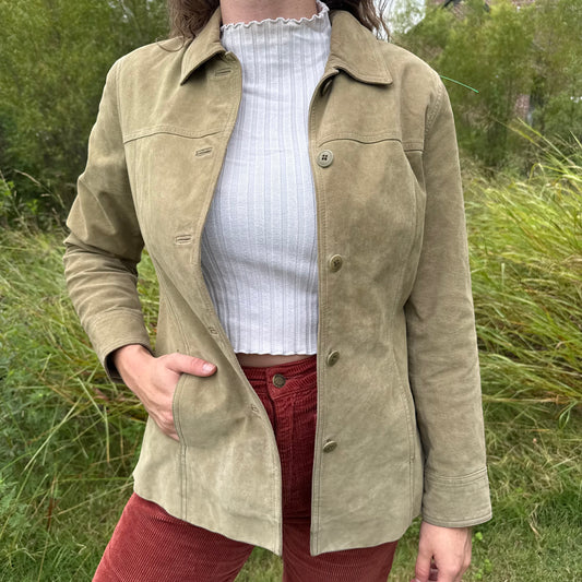Sage Suede Jacket
