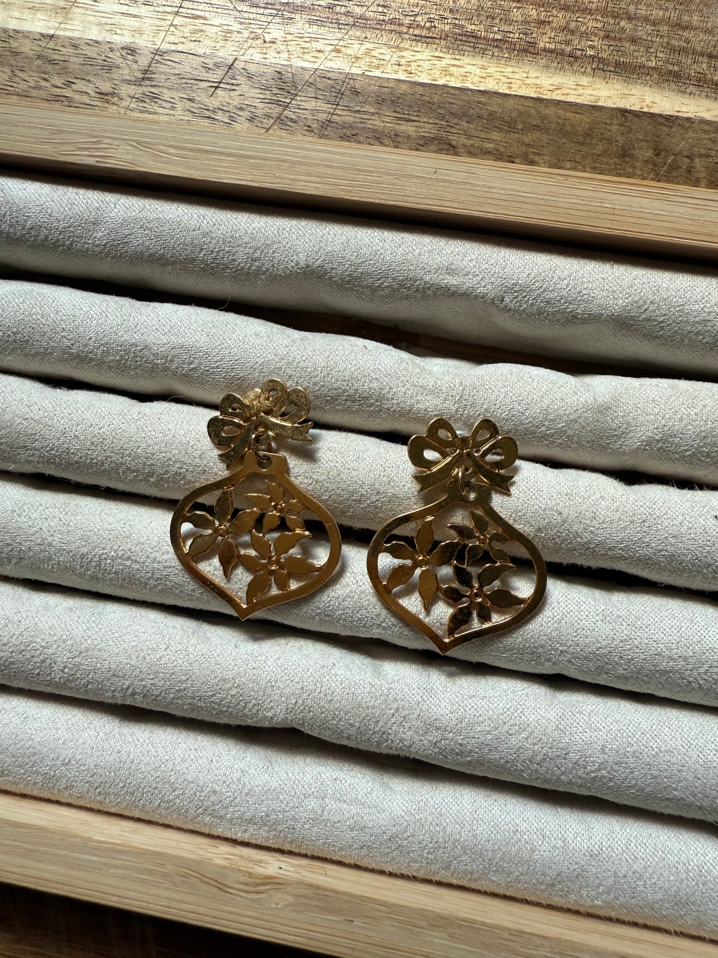 Gold Ornament Earrings