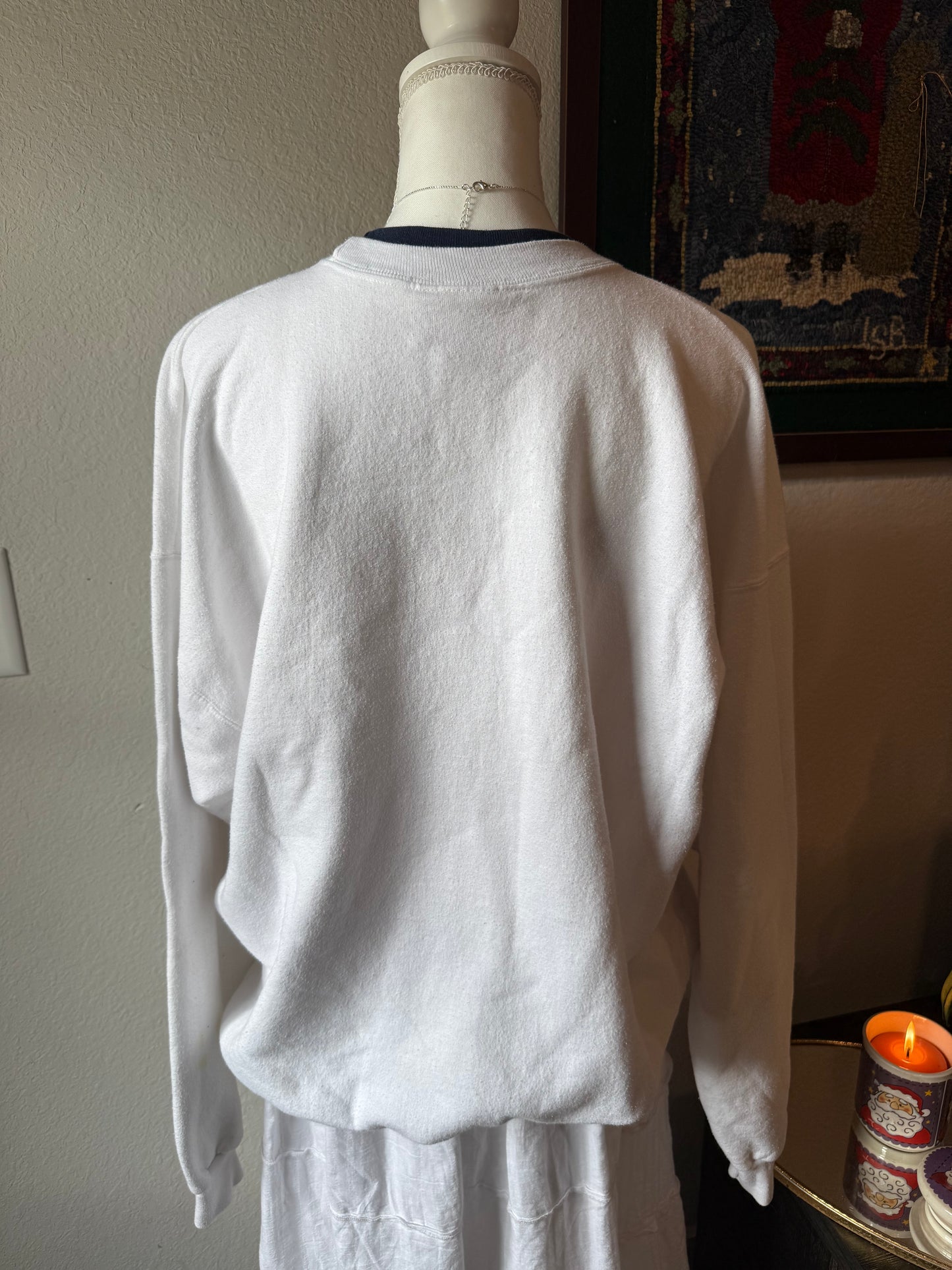 White Snowflake Crewneck