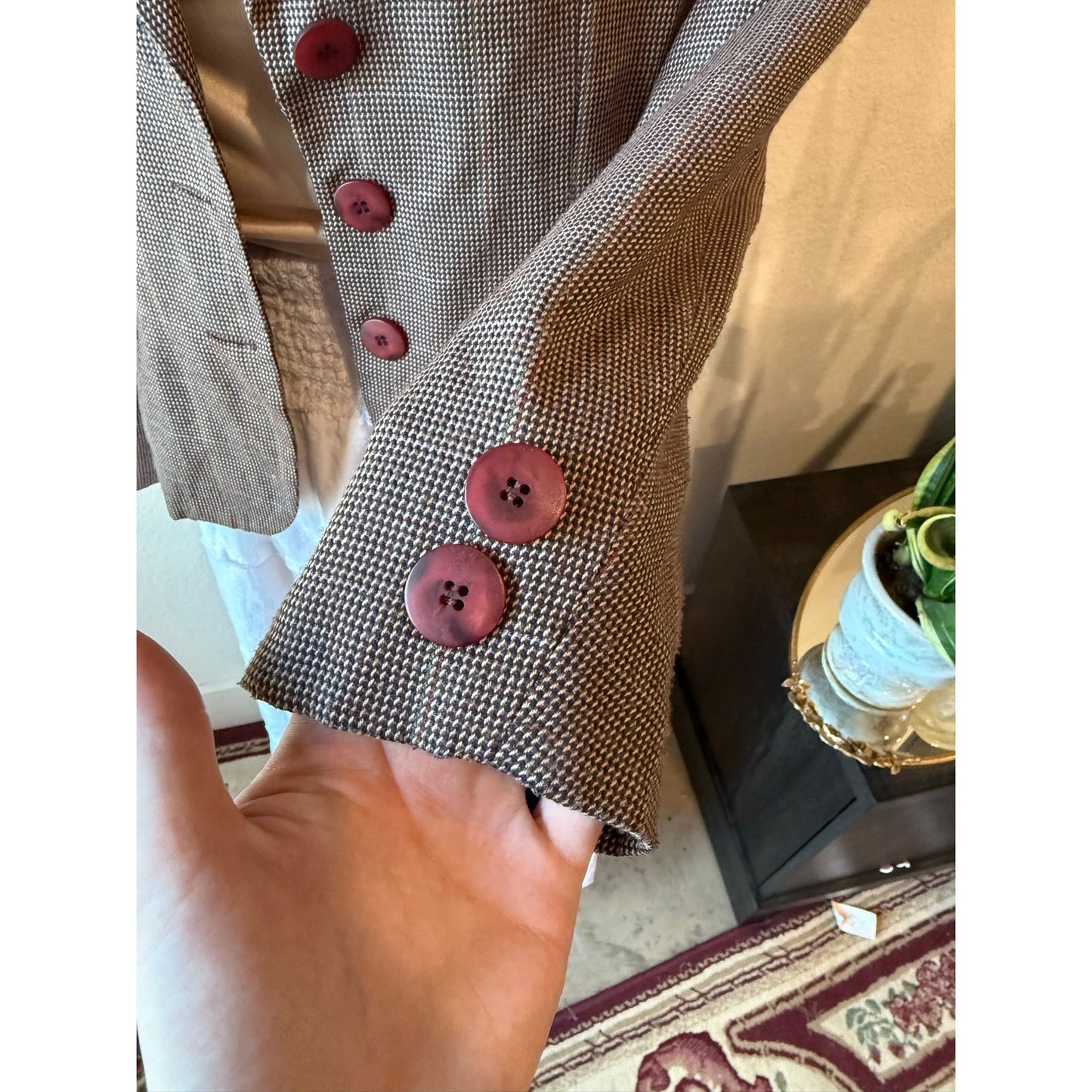 Vintage Plaid Blazer