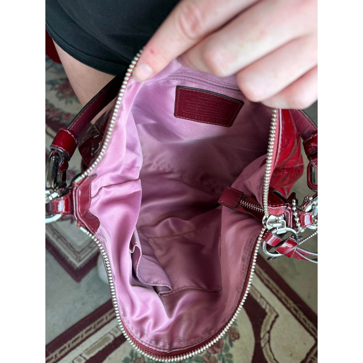 Coach Patent Red Shoulder Bag
