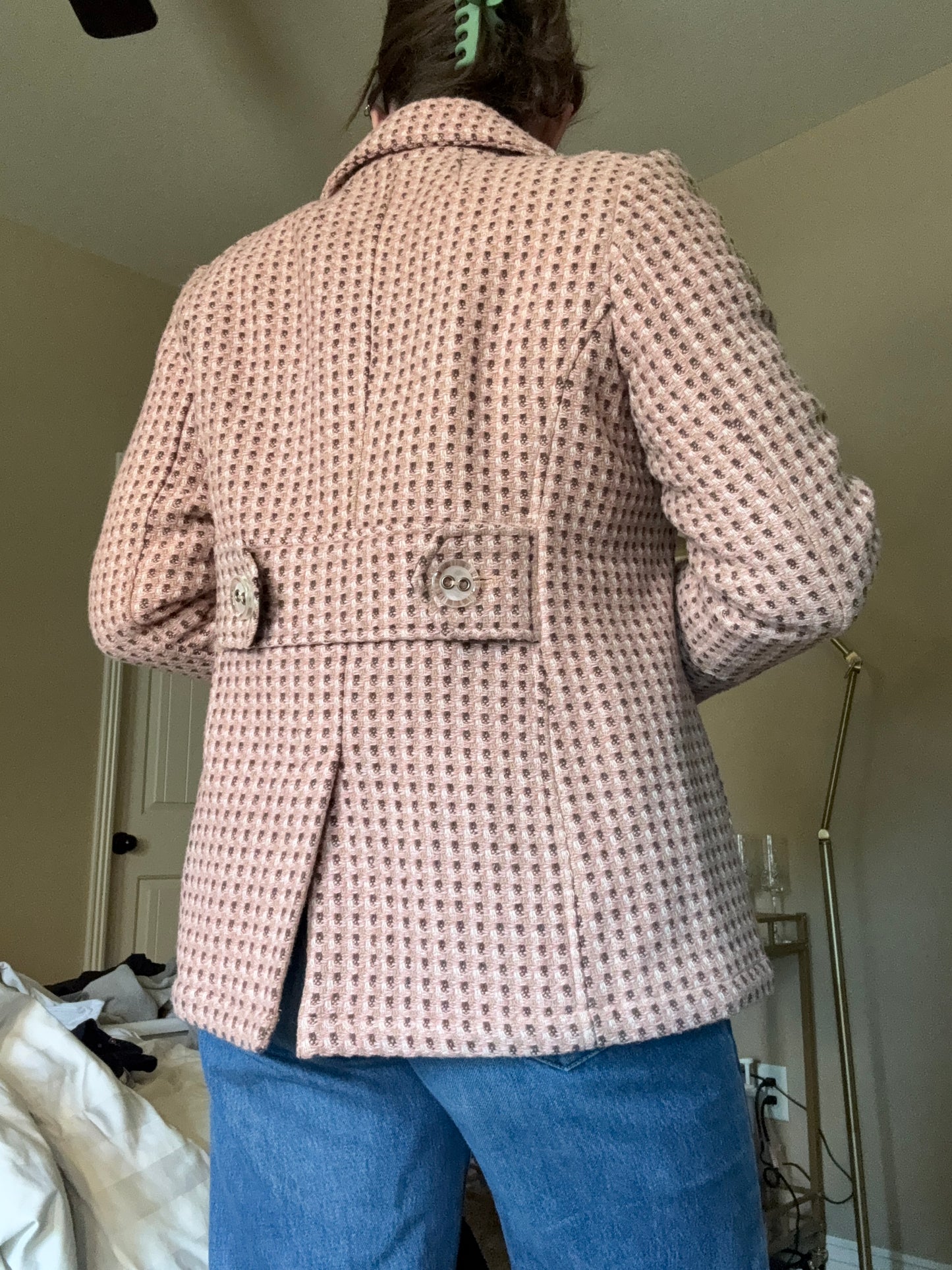 Pink and Brown Blazer