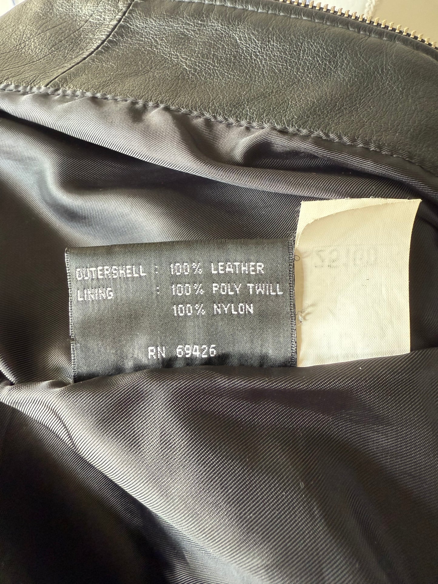 Wilsons Black Leather Jacket