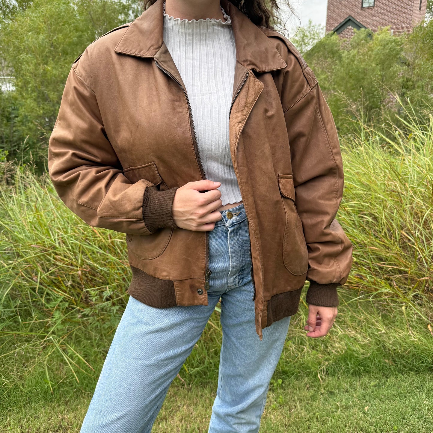 Brown Bomber Jacket