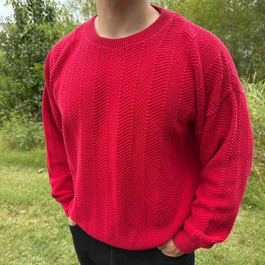 Red Knit Sweater
