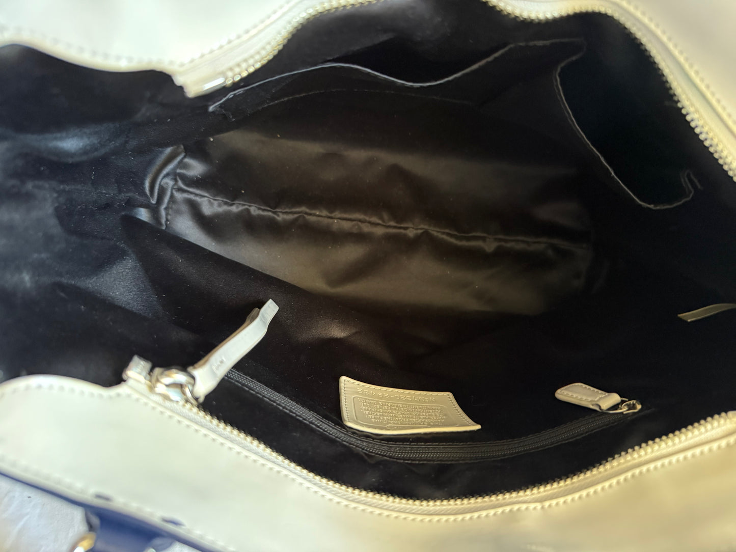 Coach Navy Dot Tote