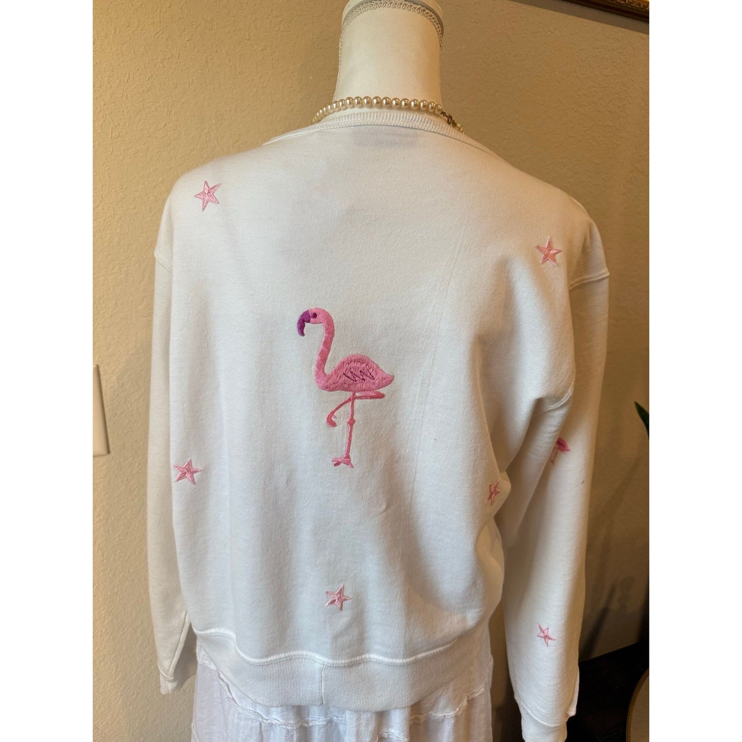 Handmade Flamingo Cardigan