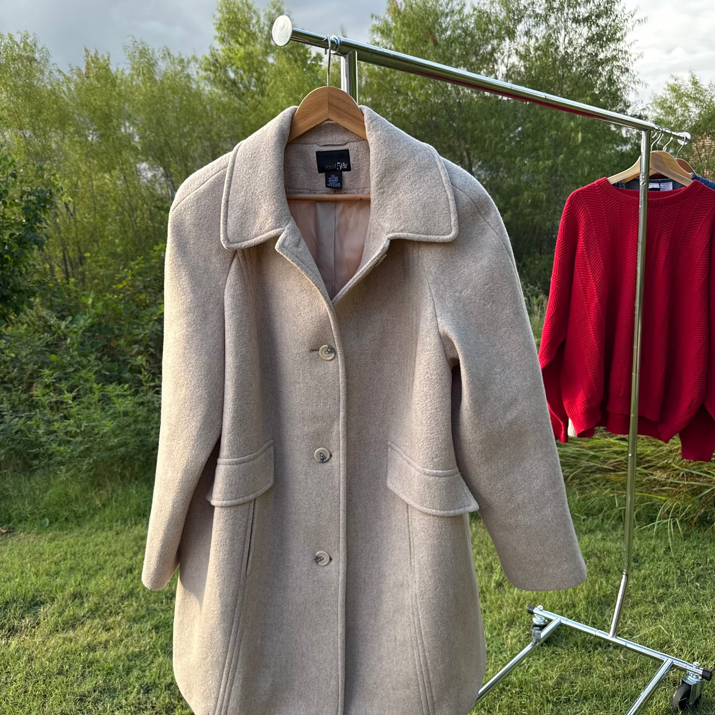 Beige Wool Coat
