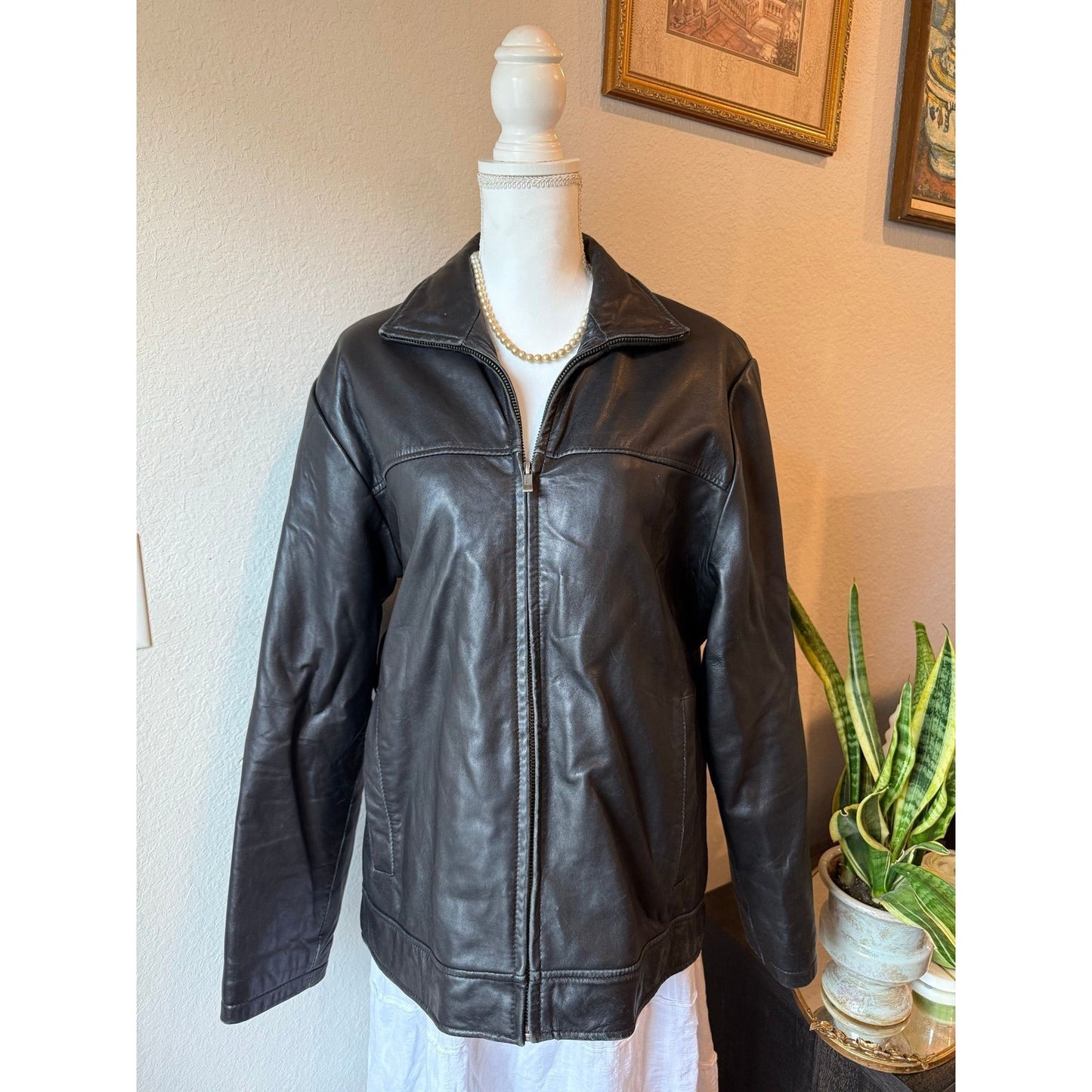 Black 100% Leather Jacket