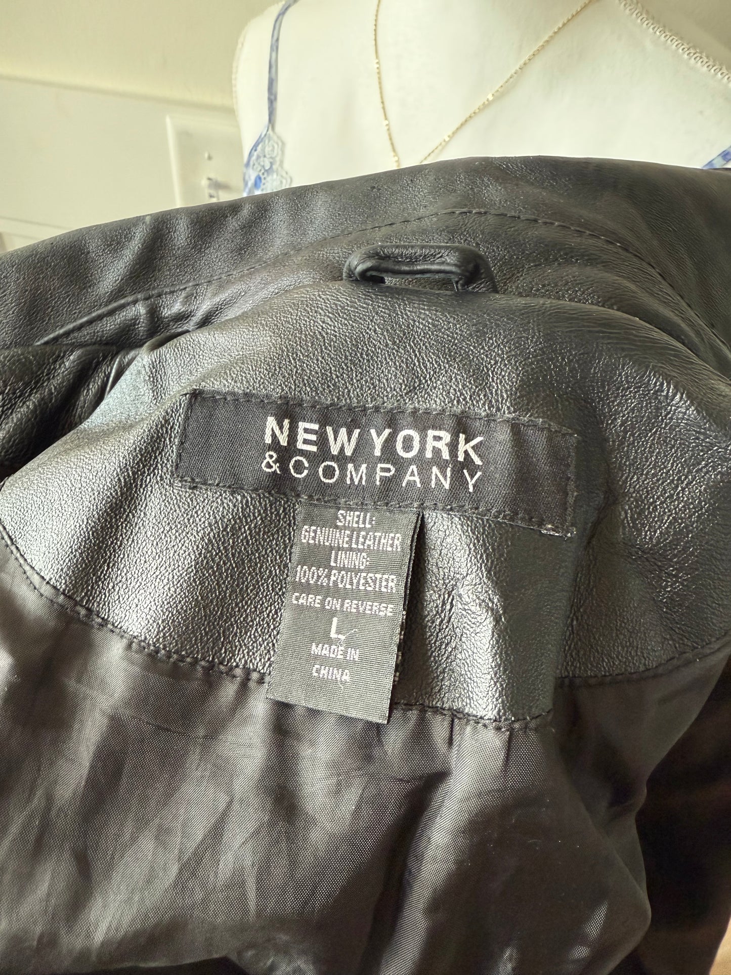Black Leather NY&Co Jacket