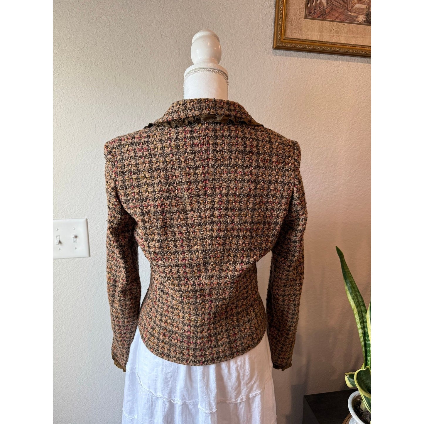 Vintage Ruffle Blazer