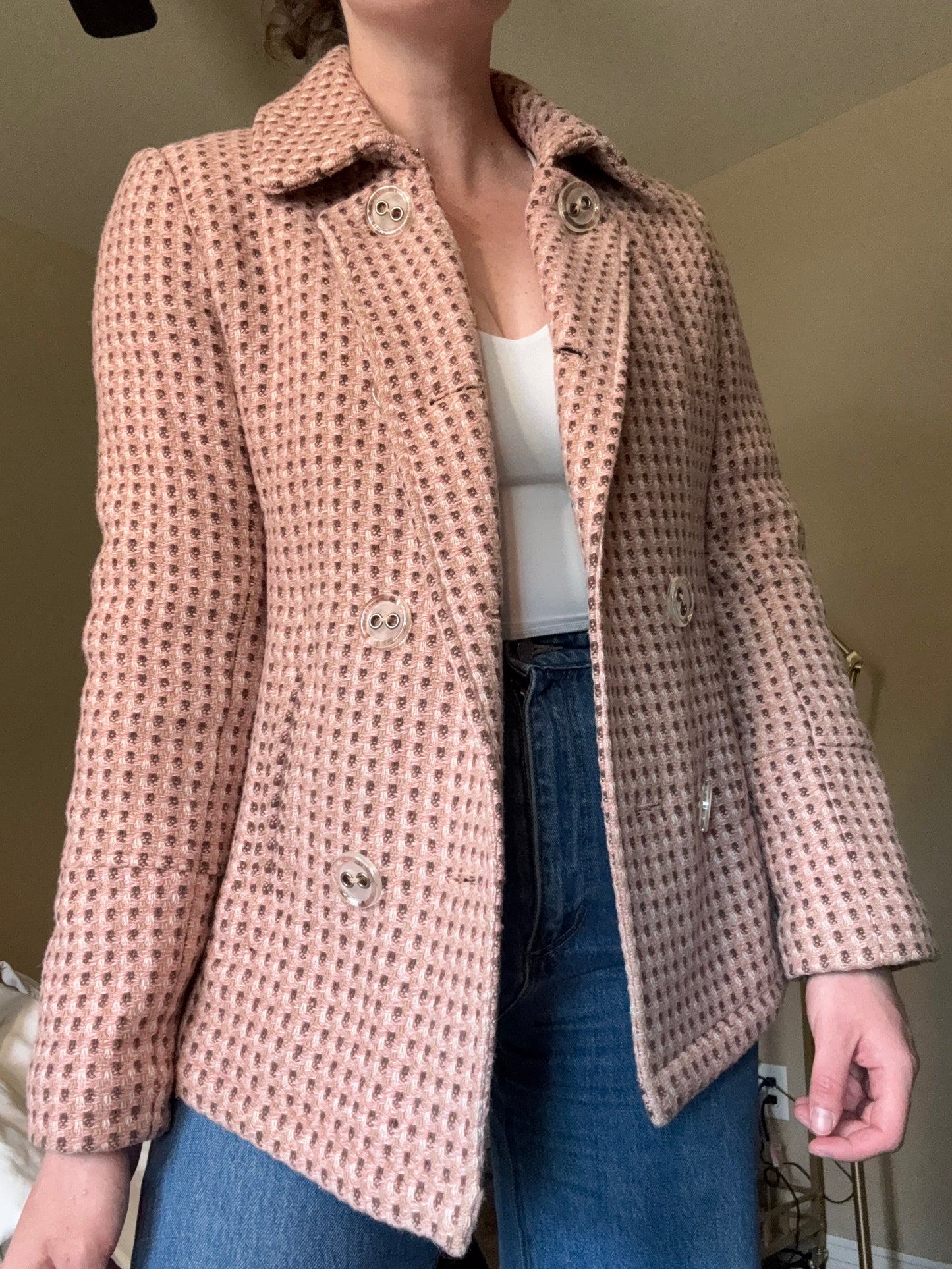 Pink and Brown Blazer