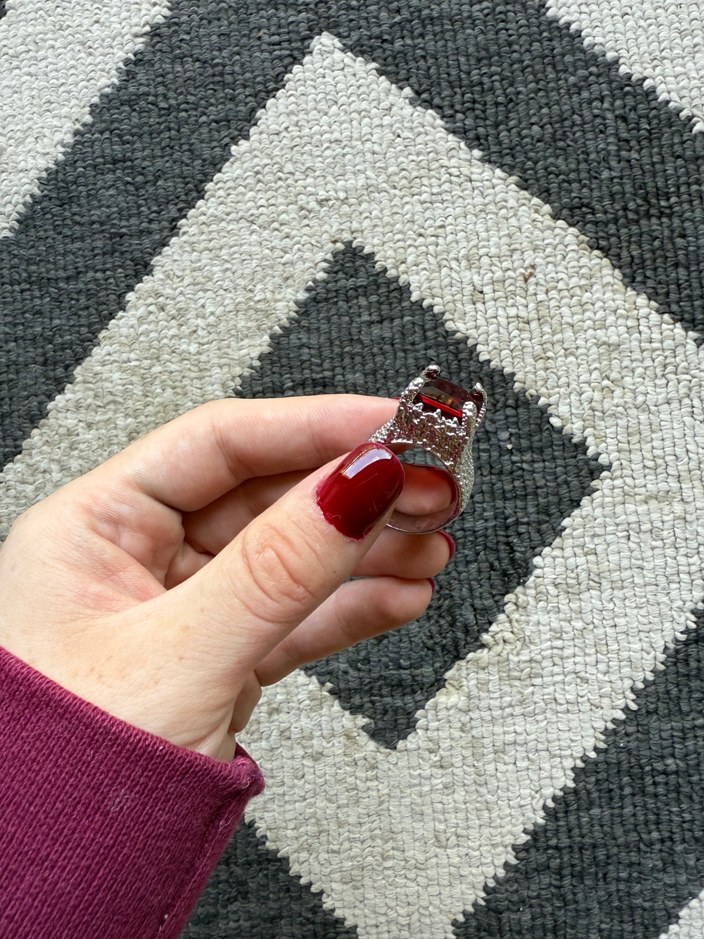 Red Stone Ring (9.5)