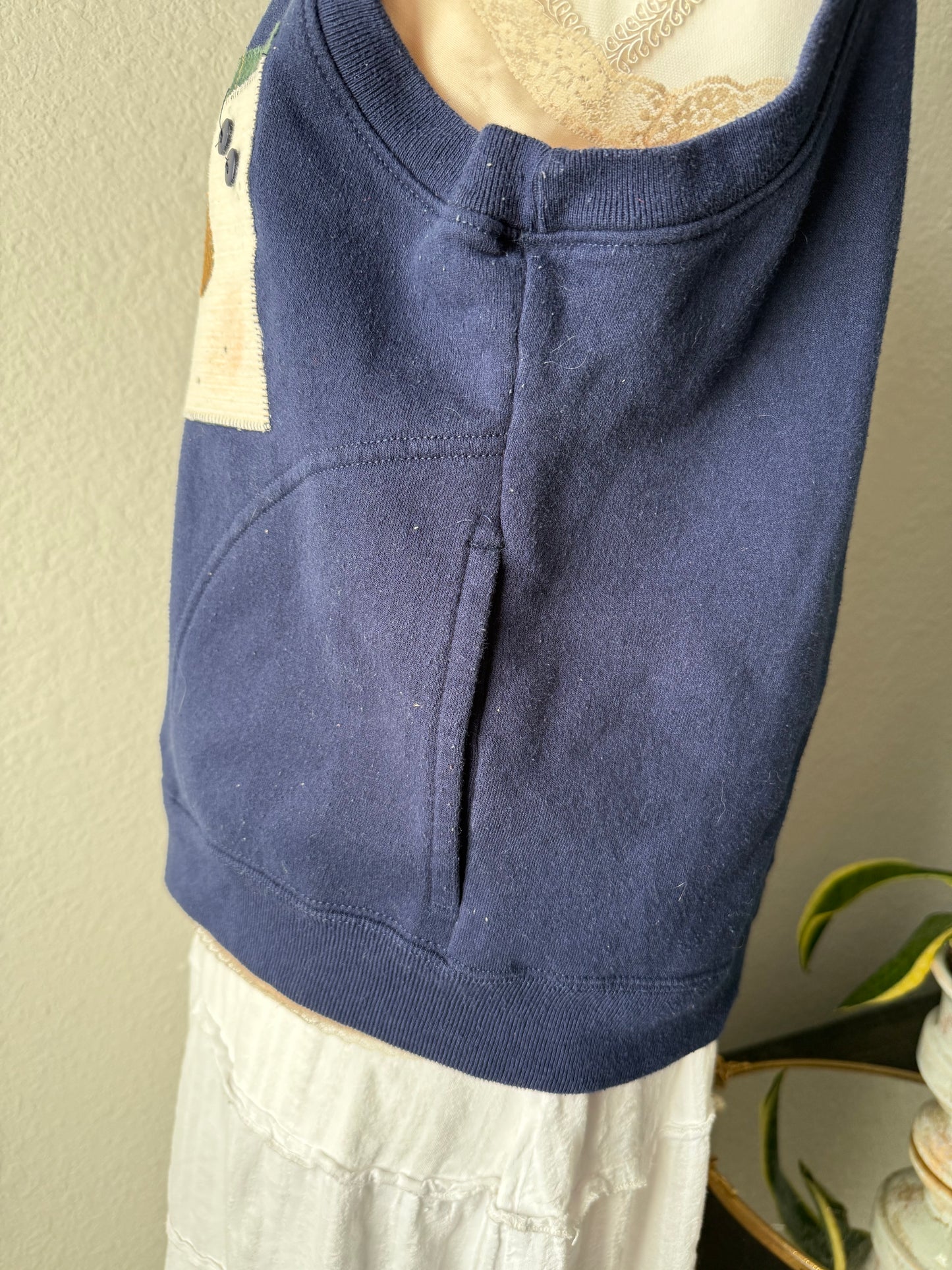 Snowman Patchwork Vest