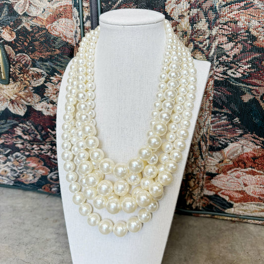 Layered Pearl Necklace