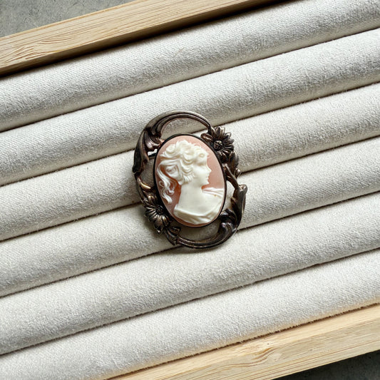 Sterling Cameo Pin