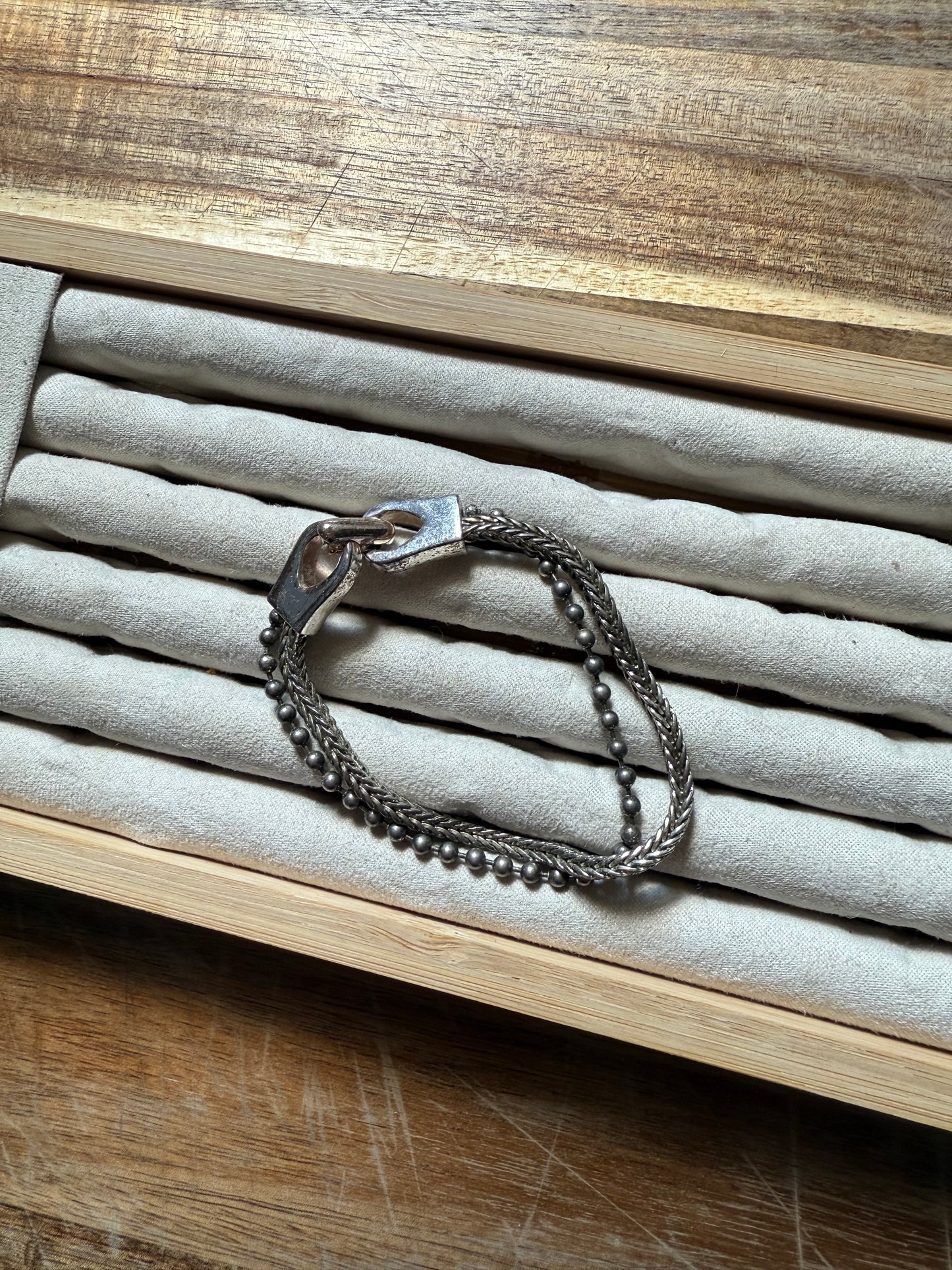 Silver Bracelet Stack