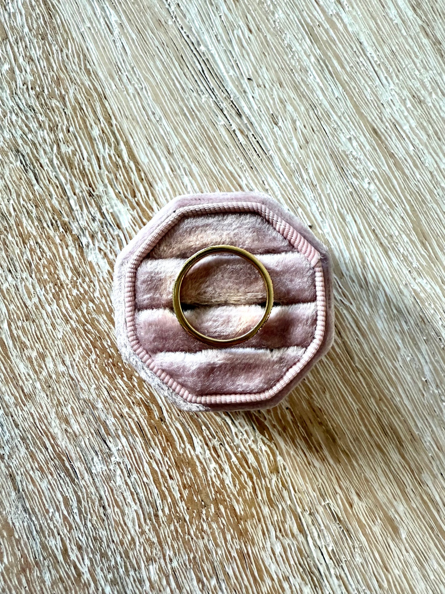 Sterling Ridged Ring - Gold Plated (8)