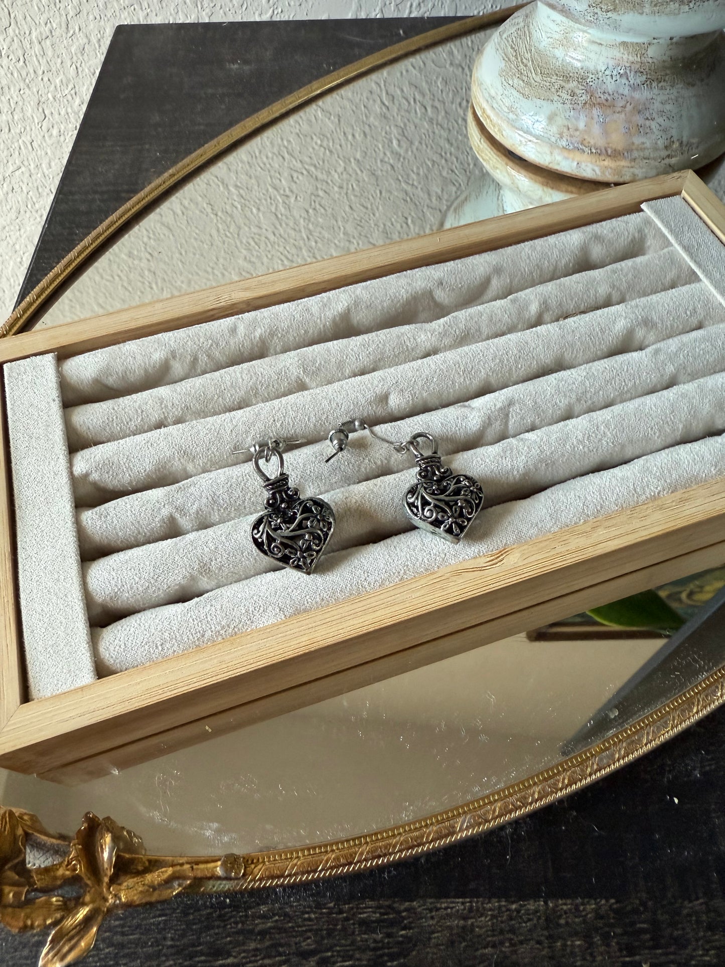 Silver Heart Earrings