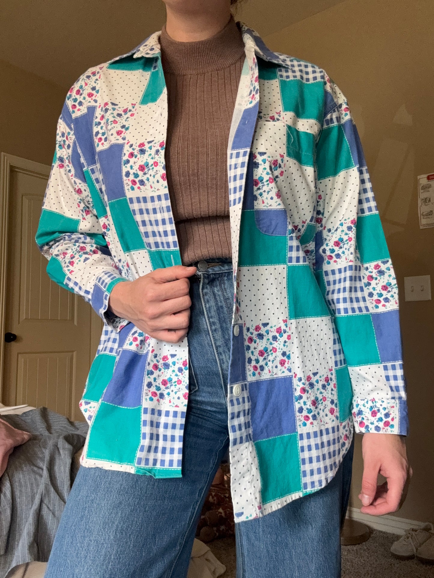 Floral Patchwork Buttonup