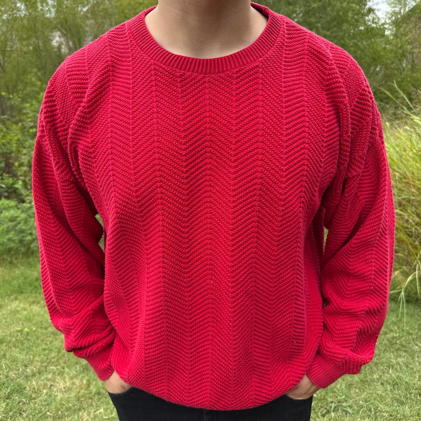 Red Knit Sweater