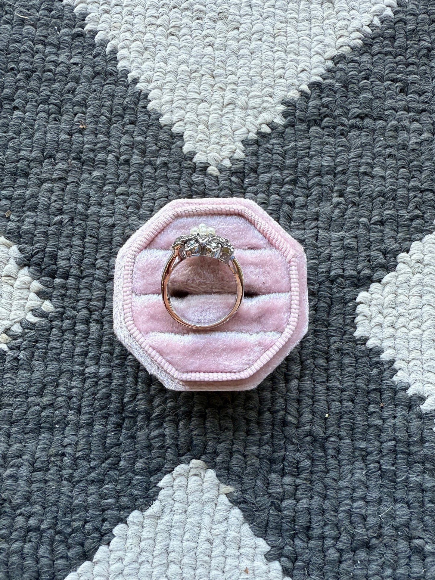 Sterling Pearl Flower Ring (6)