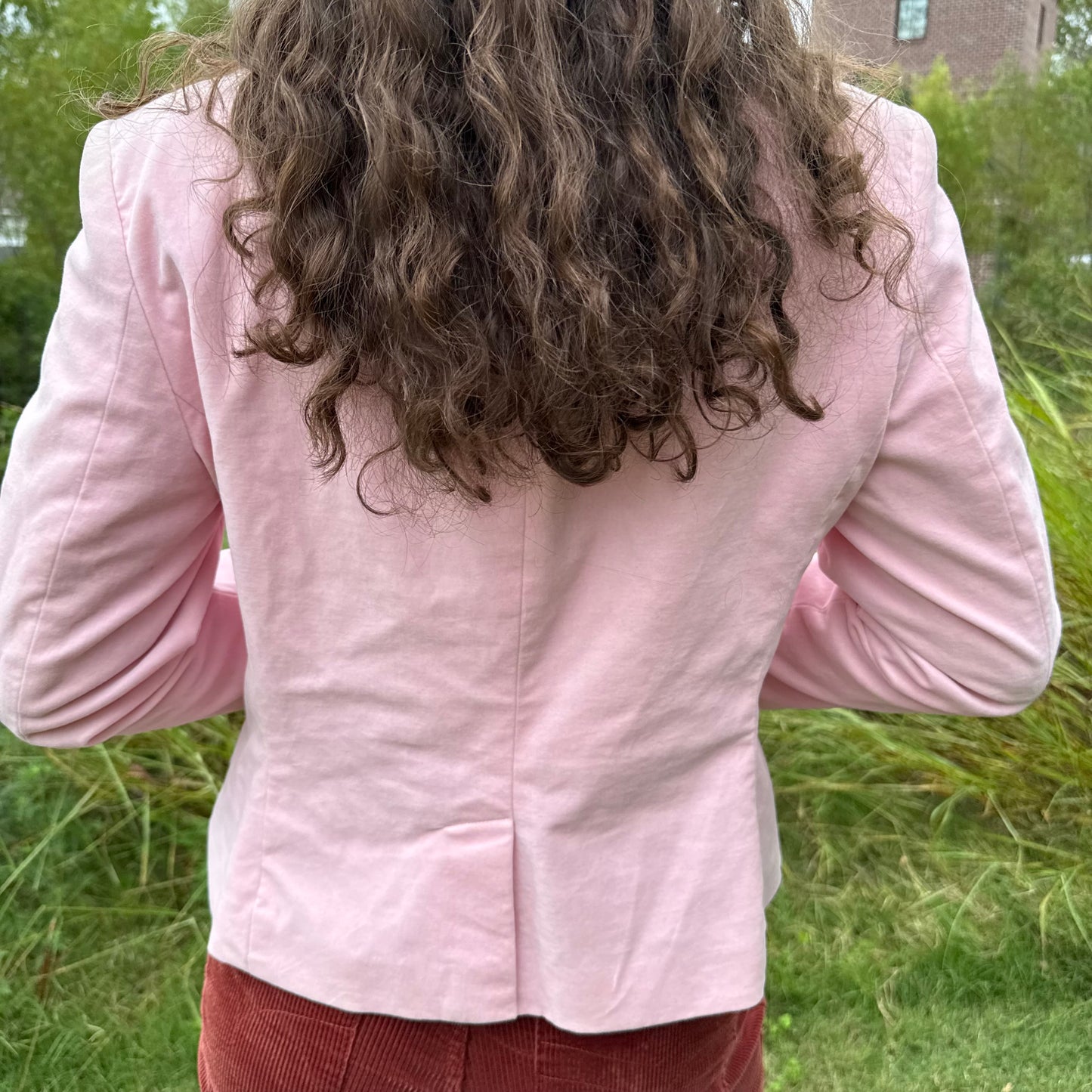 Pink Velvet Blazer