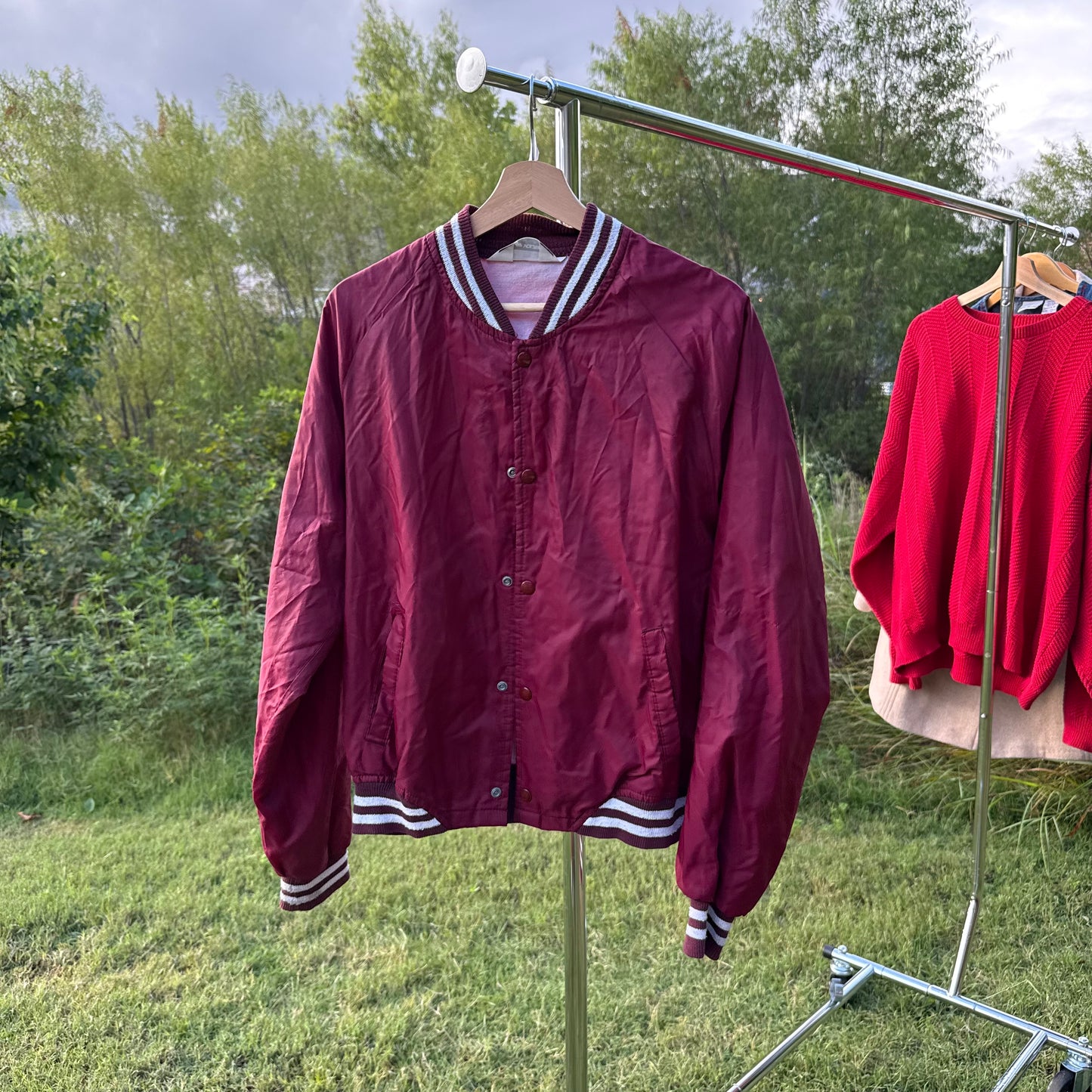 Maroon Track Jacket