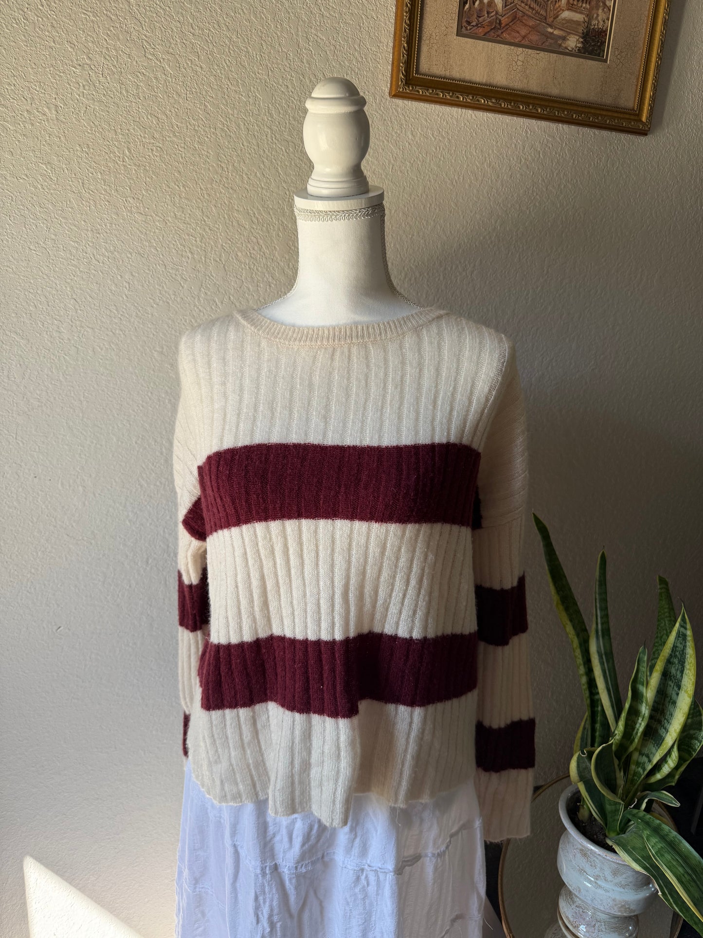 L - Striped Sweater
