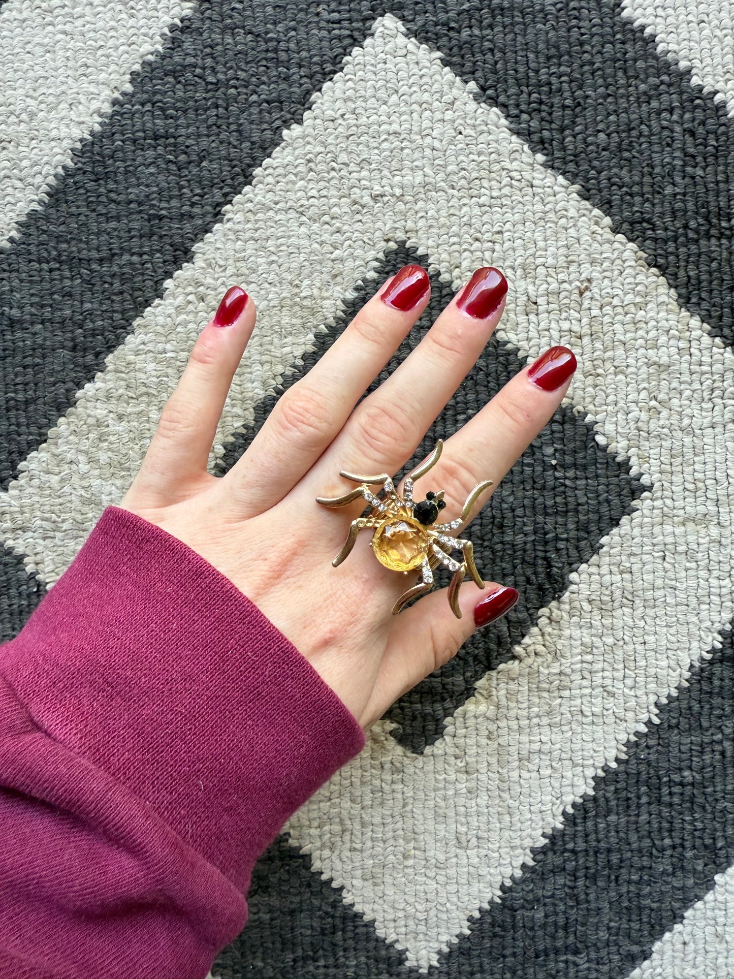 Gold Spider Ring (5-9)