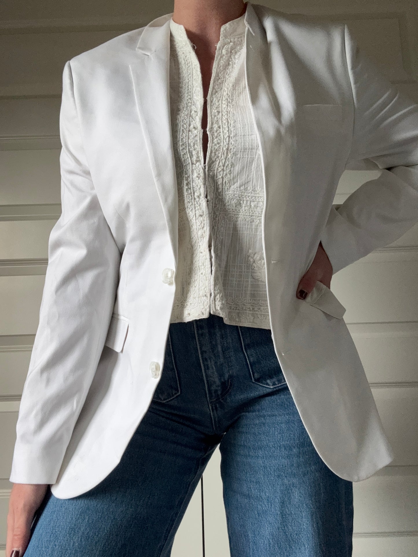 White Blazer