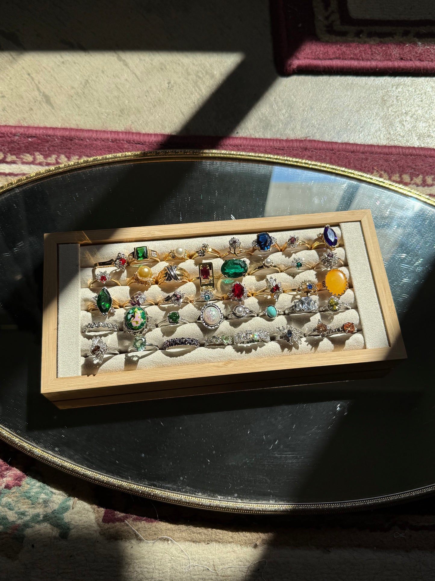 Ace, Butterfly, and Orange Rings