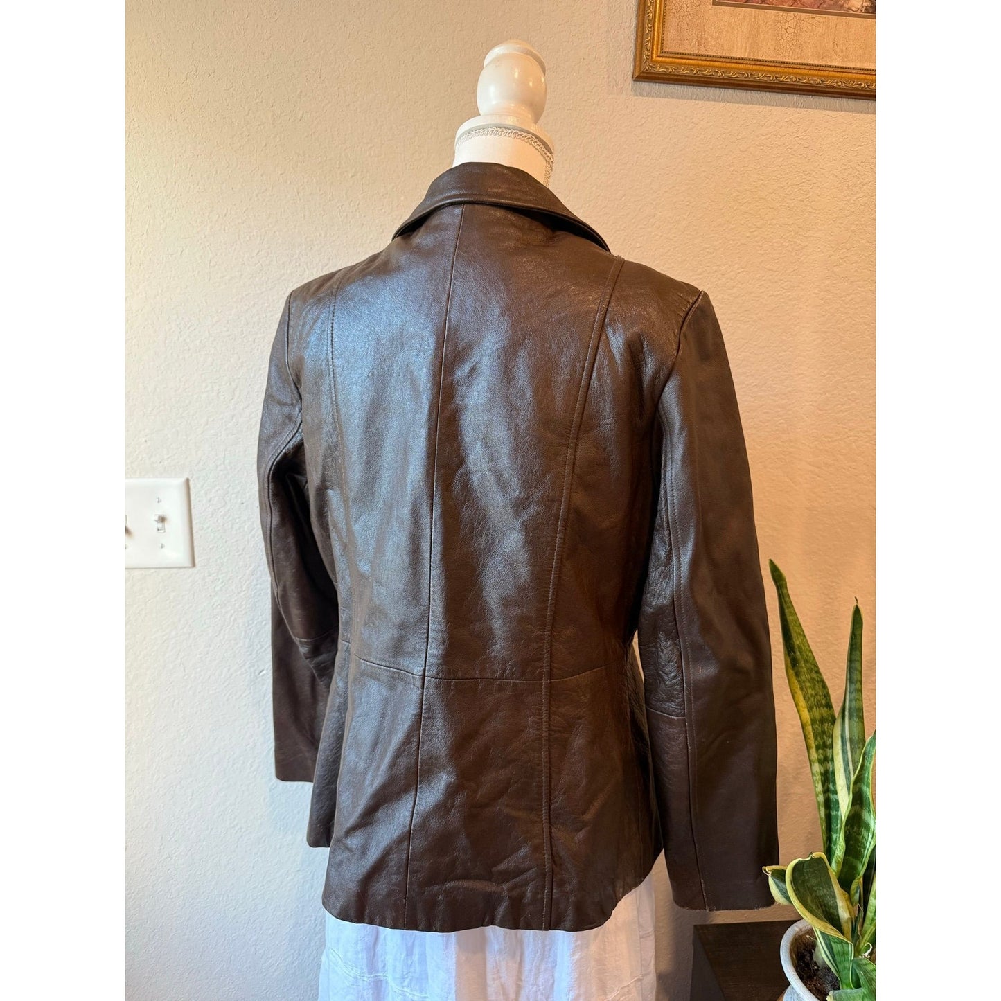Brown 100% Leather Jacket