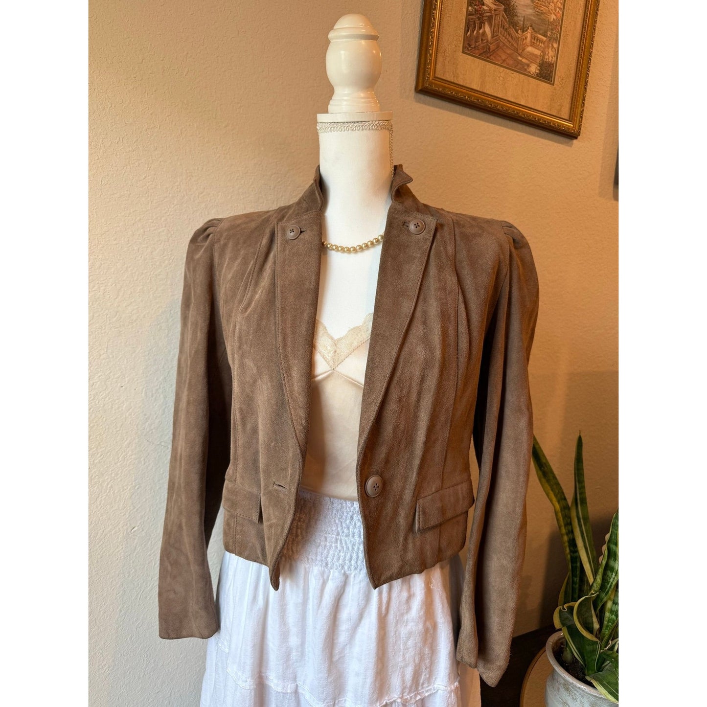 Brown Vintage Suede Blazer